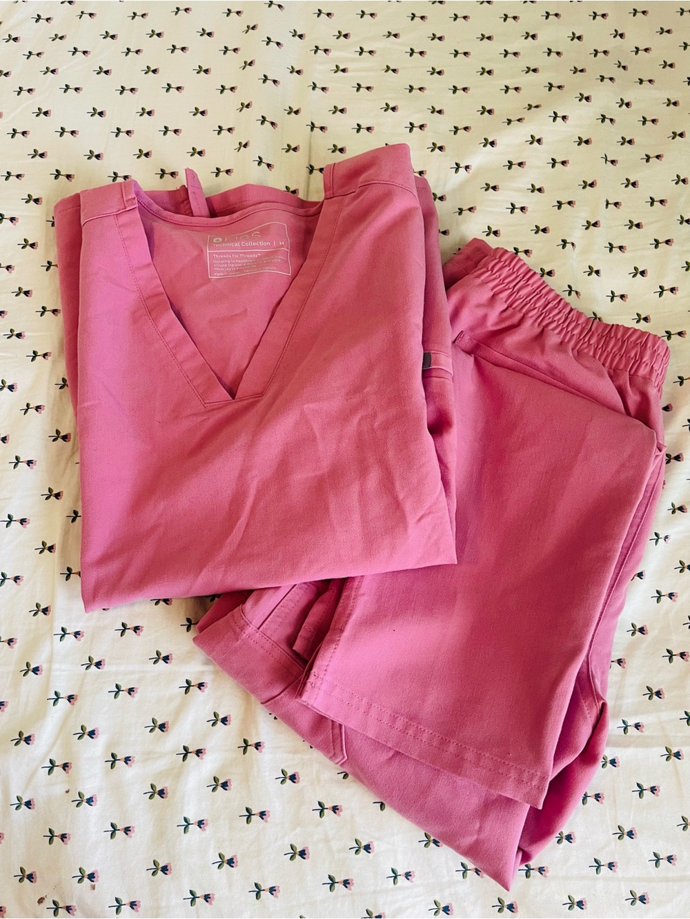 Women's Pink Scrub Set